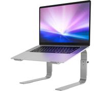 Ergonomic Laptop Stand, Height Adjustable Laptop Stand, Laptop Stand Compatible with Most 10 to 17 Inch Laptops, Silver