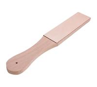 Ergonomic Leather Strop Block - Double Sided Sharpener Handle, Kitchen Chef Woodworking Sharpening Tool, Cutter Chisel Polishing Strop | Professional Butcher Knife Maintenance, Surgical Instrument