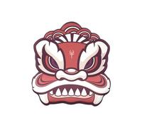 Ergonomic Mouse Pad with Wrist Support, Non-Slip Mouse pad for Easy Typing & Pain Relief, Lion dance
