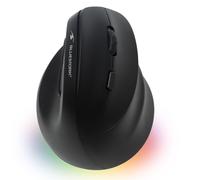 Bluestork – Souris ergonomique verticale Ergo Lumi filaire USB-A 1000–3600 DPI 6 boutons RGB Noir
