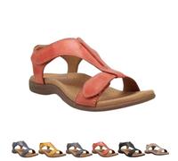 Ergonomic Orthopedic Sandals Women for Pain Relief Women Arch Support Sandals Orthopedic Walking Comfortable Shoe (Red, Adulte, 39, Numérique, Système Taille Chaussures EU, Moyen)