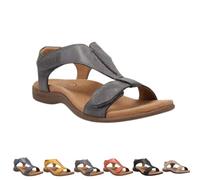 Ergonomic Orthopedic Sandals Women for Pain Relief Women Arch Support Sandals Orthopedic Walking Comfortable Shoe (Grey, Adulte, 38, Numérique, Système Taille Chaussures EU, Moyen)