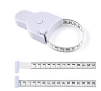 Ergonomic Retractable Body Measuring Tape 150 Cm White