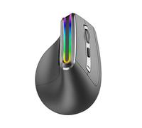 Ergonomic RGB Wireless Vertical Mouse USB Optical Mouse Rechargeable Bluetooth Mouse for Desktop/Lap