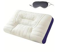 Ergonomic Zero-Pressure Neck Pillow,Memory Foam Cervical Support Pillow with Pillowcase,Standard Size Breathable Deep Sleep Side Sleeper Pillows,Adjustable Orthopedic Pillows (1)