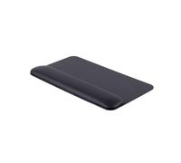 Ergonomique Repose-poignets pour clavier - Support pour poignets et paumes en cuir véritable pour clavier et souris (490 × 270 mm) - Noir