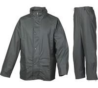 Ergos Ensemble Robson | Pantalon & Veste De Pluie | Protection Contre Les Risques Intempéries | Pantalon & Blouson Imperméable | Usage Professionnel | Vert | Du S au 3XL