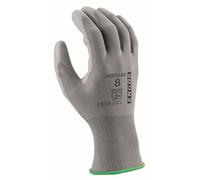 Ergos Gants De Sécurité | Protège Contre Les Risques Mécaniques | Adhérence Et Dextérité | Idéal Pour Les Travaux De Précision | Taille 6-11 | Gris | Paquet De 12 Paires | Certifié CE