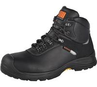 Ergos Quebec Black S3 Hi HRO SRC | Chaussures de Sécurité Montantes | Résistance à la Chaleur | Doublure Respirante | Antiperforation | Extrêmement Confortable | Unisexe | Noir | Certifié CE | 43