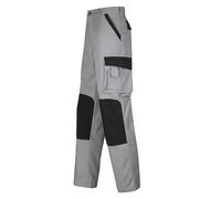 Ergos Shark | Pantalon De Travail Homme | Multiples Poches Dont Poche Soufflet | Poches pour Plaques Genouillères | Usage Professionnel | Gris/Noir | du 38 au 72