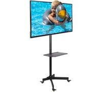 Ergosolid Falco-22 - Pied a roulettes réglable pour TV LCD LED 48cm -94cm (19-37) jusqu'a 20 kg Inclinaison Pivot G