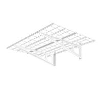 Ergosolid PG-24W - Étagère de Garage pour Charges Lourdes, Blanc, 90kg Maxi