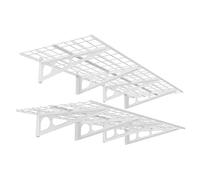 Ergosolid PG26W Étagère de Garage Double pour Charges jusqu'à 180 kg (90 kg par étagère), Blanc