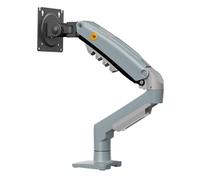 Ergosolid Support Écran PC Moniteur, Bras Articulé Ergonomique Ressort à Gaz, 17-30 Pouces, VESA 75mm et 100mm, Rotatif à 360°