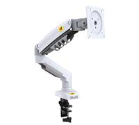 Ergosolid Support Écran PC Moniteur, Bras Articulé Ergonomique Ressort à Gaz, 17-30 Pouces, VESA 75mm et 100mm, Rotatif à 360°