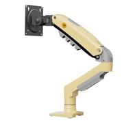 Ergosolid Support Écran PC Moniteur, Bras Articulé Ergonomique Ressort à Gaz, 17-30 Pouces, VESA 75mm et 100mm, Rotatif à 360°