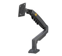 Ergosolid Support Écran PC Moniteur, Bras Articulé Ergonomique Ressort à Gaz, 17-32 Pouces, VESA 75mm et 100mm, Rotatif à 360°