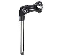 ergotec 33389001 1-1/8 Potence Octopus 2 Tube, tige : 300 mm, longueur : 90 mm, guidon : 31,8 mm, Niro/Alu, SL4, noir/argenté