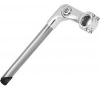 ergotec 33390001 1-1/8 Potence Octopus 2 Tube, tige : 300 mm, longueur : 110 mm, guidon : 31,8 mm, Niro/Alu, SL4, argent/argent