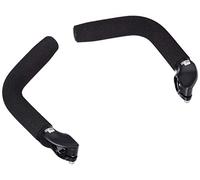 ergotec 50011001 Evo-Touring Embouts de cintre Aluminium AL6061-T6 avec grip soft Noir L