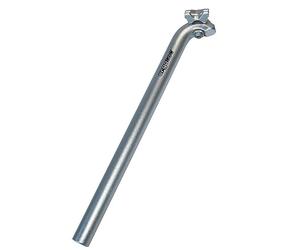 ergotec Seat Post Hook 28.6 x 400 AL6061 T6, Offset 25 mm Silver Polished