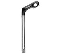 ergotec stem Kobra Tube Pole 25.4/25.4, 230/90mm,30° AL356.2/Stainless Black/Silver