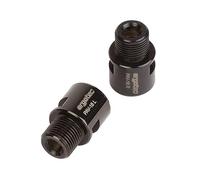 ergotec Extension de l'axe de la pédale Mixte-Adulte, Noir, Taille Unique