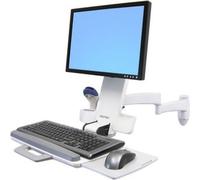 ergotron 200 series combo arm (white) noir