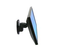 Ergotron 45-232-200 Support Mural Pivotant Noir pour Écrans jusqu'à 24" (61cm) VESA 75/100mm, Charge Max 11.3kg, Inclinaison/Pivotement/Rotation 180°