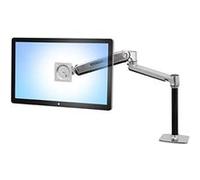 Ergotron - Bras LX Mono-écran Assis-Debout, Montage VESA. Convient aux écrans jusqu'à 49 Pouces, de 6,4 à 13,6kg - Aluminium Poli (45-384-026)