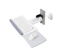 Ergotron Support clavier mural Neo-Flex – kit (pochette souris, plateau, rail 10") – Blanc