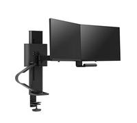 Ergotron TRACE - Kit de montage (poignée, base, colonne de levage, bras d'extension, arc, 2 pivots coulissants, pince de bureau 2 pièces) - Technologie de force constante - pour 2 écrans LCD - noir ma
