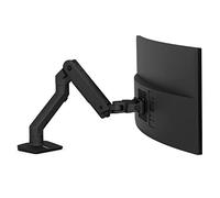 Ergotron - Bras HX HD : Support Mono-écran, pour moniteurs jusqu'à 49 Pouces, 9,1-19,1kg, VESA - Pivot Standard, Noir Mat. (45-475-224)
