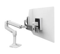 Ergotron – Bras LX Dual Direct pour 2 moniteurs 25 pouces VESA, 0,9–5 kg blanc (45-489-216)