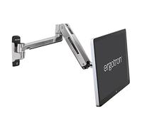 Ergotron - Bras LX HD Mono-écran Assis-Debout, Montage VESA. Convient aux écrans jusqu'à 49 Pouces, de 6,4 à 13,6kg - Aluminium Poli (45-383-026)