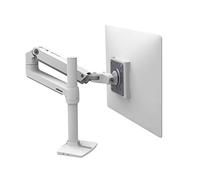 Ergotron - Bras LX Premium : Support Mono-écran, pour moniteurs jusqu'à 34 Pouces, 3,2-11,3kg, VESA 75x75/100x100 - Mât Haut, Blanc (45-537-216)