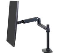 Support mural pour écran plat Ergotron - Kit de montage (bras articulé, poteau haut, pince de bureau 2 pièces) - pour moniteur - aluminium - noir mat - Taille d'écran : jusqu'à 34 pouces -