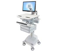 Ergotron Chariot pour écran LCD/clavier/souris/unité centrale/ordinateur portable/scanner de codes à barres (architecture ouverte)