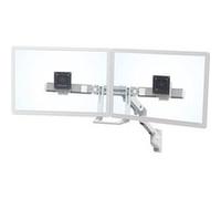 Ergotron - Bras HX bi-écran, support mural VESA. Convient à 2 moniteurs jusqu'à 32 pouces, de 4,5 à 15,9kg chacun - Blanc (45-479-216)