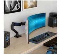 Ergotron HX - Kit de montage (bras articulé) - Technologie de force constante - pour écran LCD incurvé - pour des écrans incurvés de profondeur extrême - noir mat - Taille d'écran : jusqu'à 57 pouces
