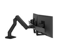 Ergotron Support de table pour écran HX Dual Arm – 2 écrans 38,1–81,3 cm – Noir rotatif, réglable