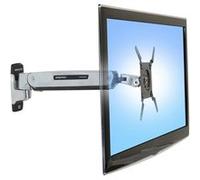 Ergotron Interactive Arm LD - Kit de montage (bras articulé, adaptateur VESA, support de fixation murale) - Technologie de force constante - pour Écran LCD - aluminium - garniture noire, aluminium pol