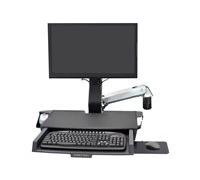 Ergotron kit de montage - pour écran LCD/clavier/souris/lecteur de codes à barres - aluminium poli