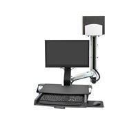 Ergotron kit de montage - pour écran LCD/clavier/souris/lecteur de codes à barres/processeur - aluminium poli