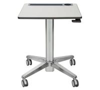 Ergotron LearnFit Sit-Stand Desk 16" - Table bureau poste mobile Argent