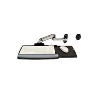 Ergotron LX 45-246-026 : Bras Support Mural Clavier Argent, Inclinaison 80°, Charge Max 2.2kg, Aluminium Poli, Extension 64cm, Gestion Câbles