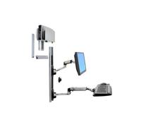Kit de montage - ERGOTRON - Jusqu'à 32 pouces - Aluminium poli - Montable sur mur - Complet