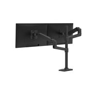 Ergotron - Bras LX bi-écran : support vertical, pour 2 moniteurs jusqu'à 40 pouces, 3,2-10kg chacun, VESA - Mât haut, Noir mat. (45-509-224)