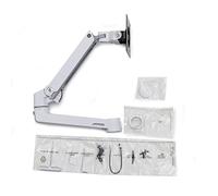 Ergotron LX Extension and Collar Kit - Composant de Montage (Bras articulé, matériel d'installation, Couvercle de Bouchon, Collier de Perche) pour Moniteur - Blanc avec des Touches Grises - Taille d'