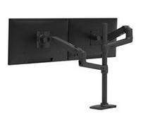 Ergotron - Bras LX bi-écran : support vertical, pour 2 moniteurs jusqu'à 40 pouces, 3,2-10kg chacun, VESA - Mât haut, Noir mat. (45-509-224)